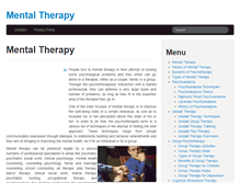 Tablet Screenshot of mentaltherapy.com